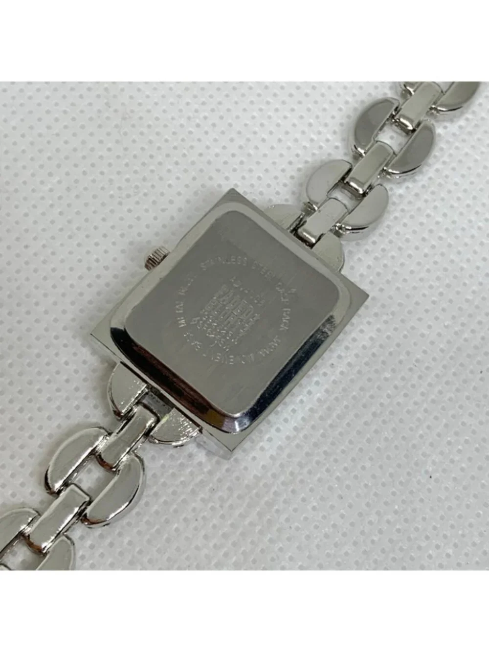Advance Faded Glory silver tone watch blue dial 19mm quartz up to 7.5” running